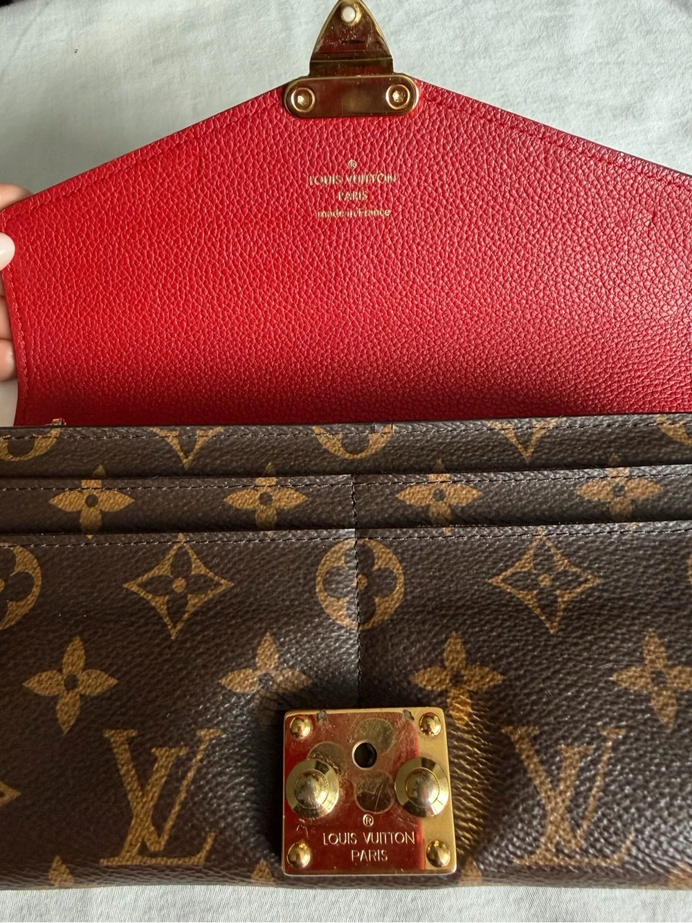 Louis Vuitton Portefeuille Pallas Long Wallet Logo Dust Bag - Picture 9 of 13